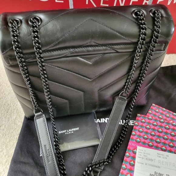 authentic ysl quilted leather med lou lou - Picture 2 of 14